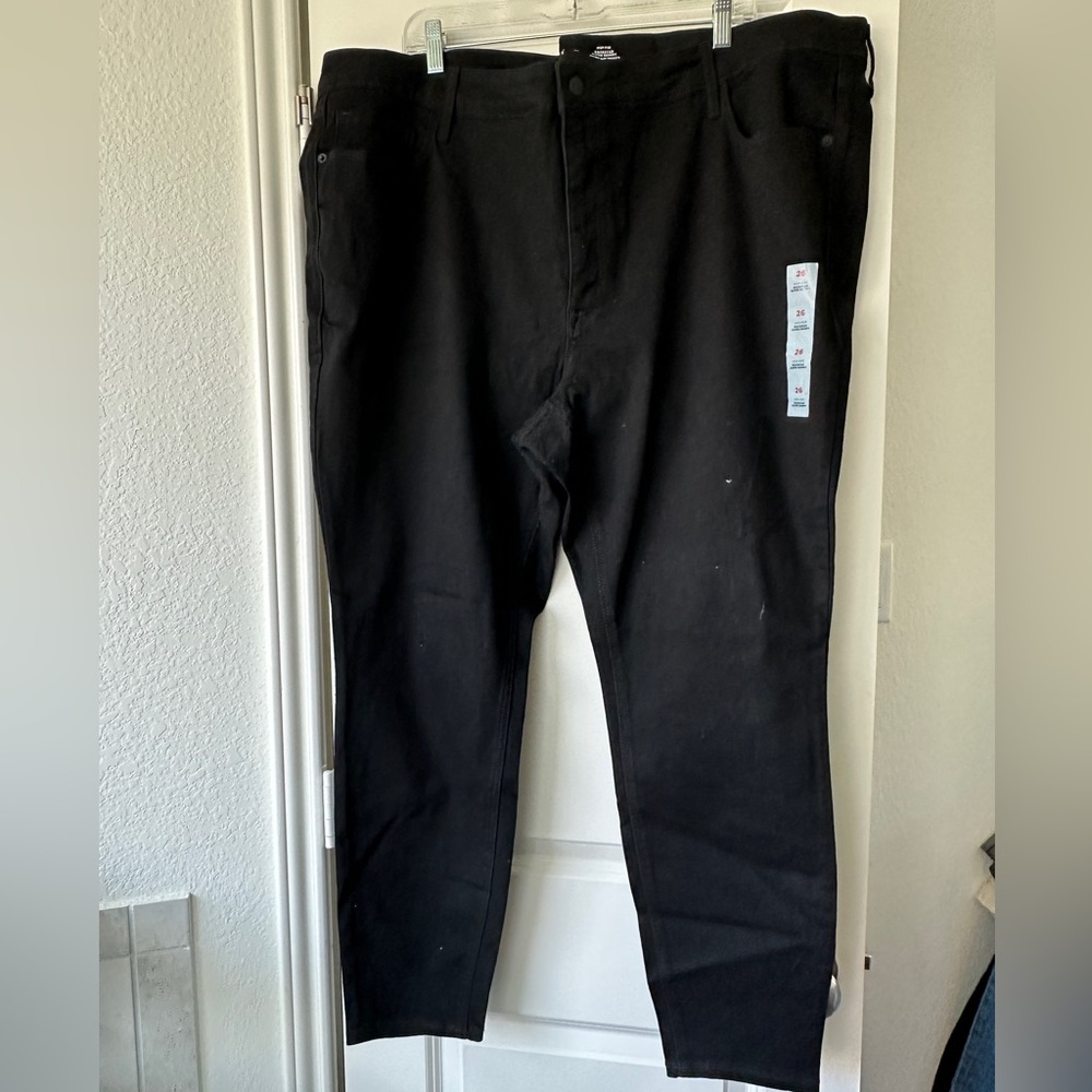 ✨NEW✨ Old Navy Women's High Rise Rockstar Black Super Skinny Jeans - Picture 3 of 7